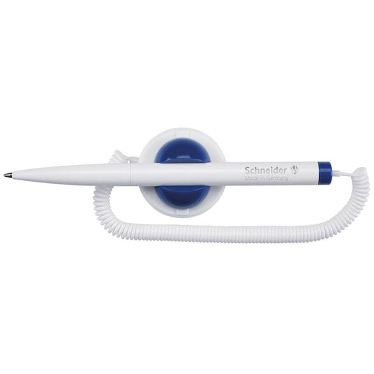 Schneider Kugelschreiber Klick-Fix-Pen weiß, Schreibfarbe: blau | 4120