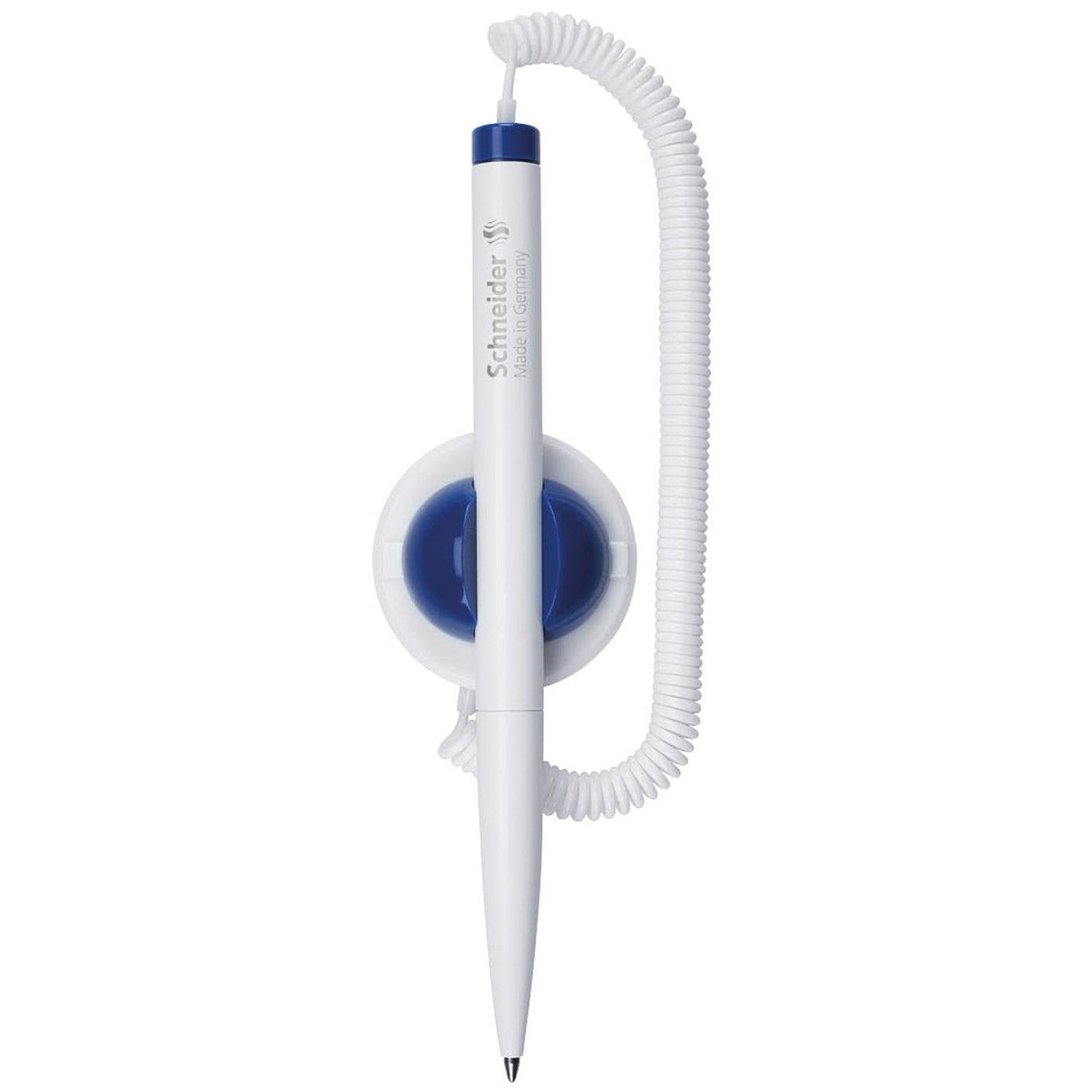 Schneider Kugelschreiber Klick-Fix-Pen weiß, Schreibfarbe: blau | 4120