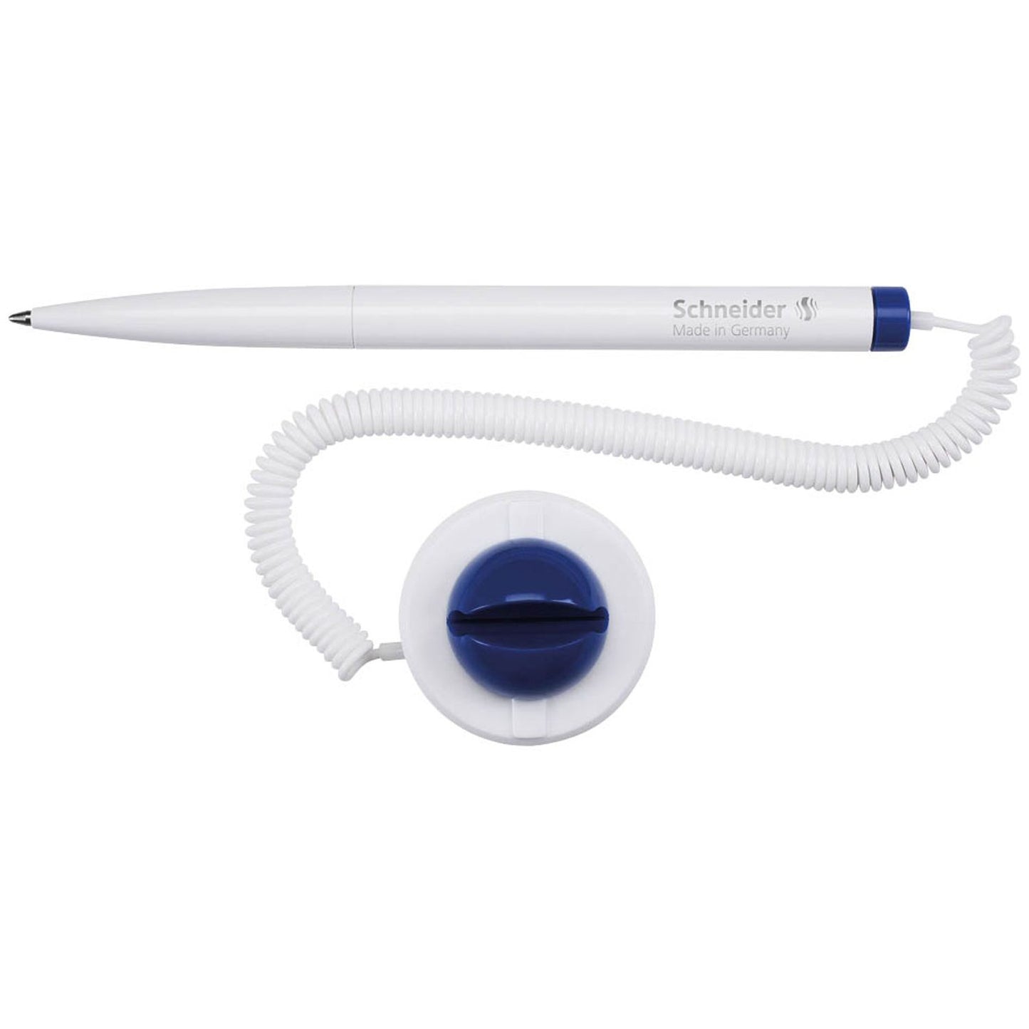 Schneider Kugelschreiber Klick-Fix-Pen weiß, Schreibfarbe: blau | 4120