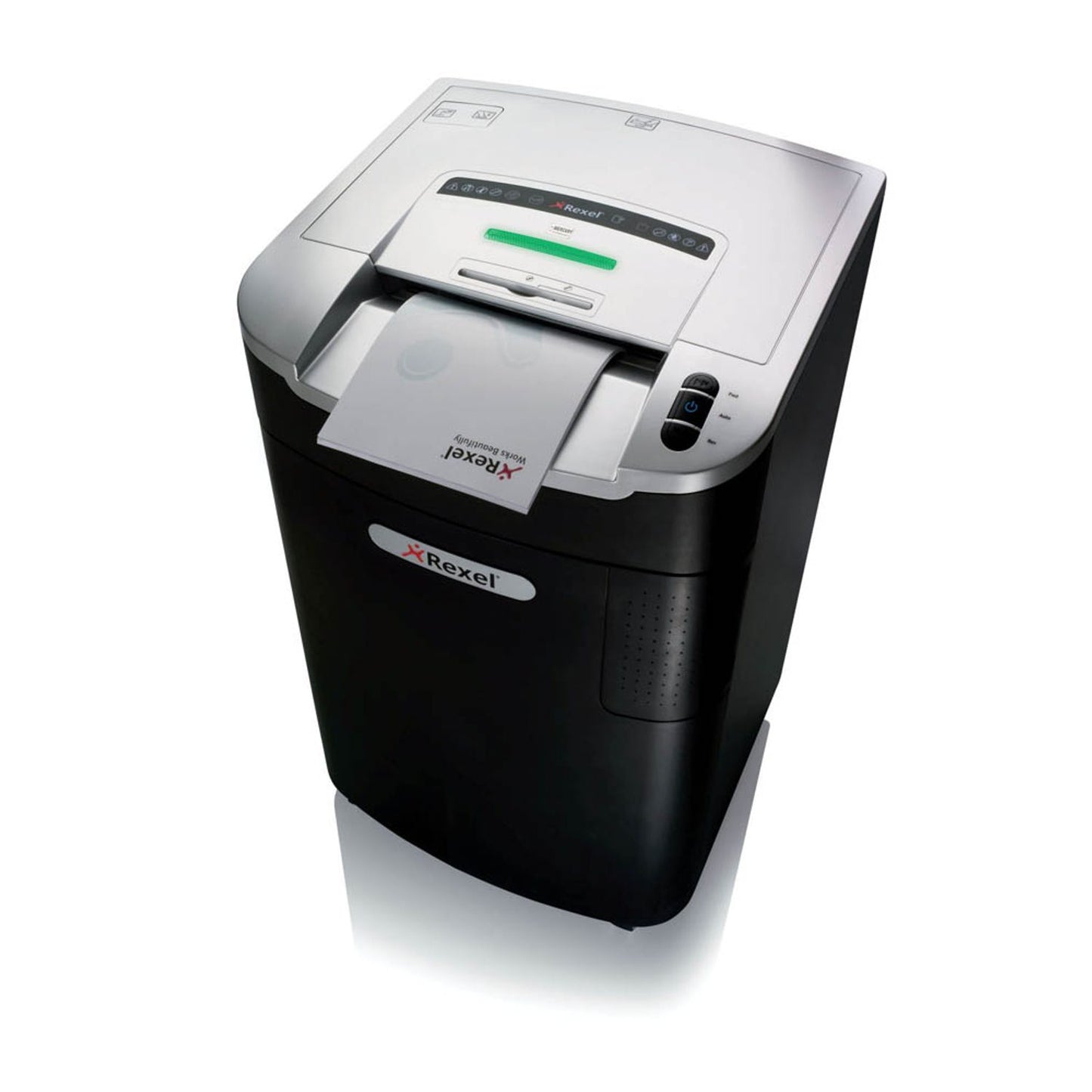 Rexel Mercury RLM20 Aktenvernichter mit Partikelschnitt P-4, 4 x 40 mm, bis , schwarz | 2102446