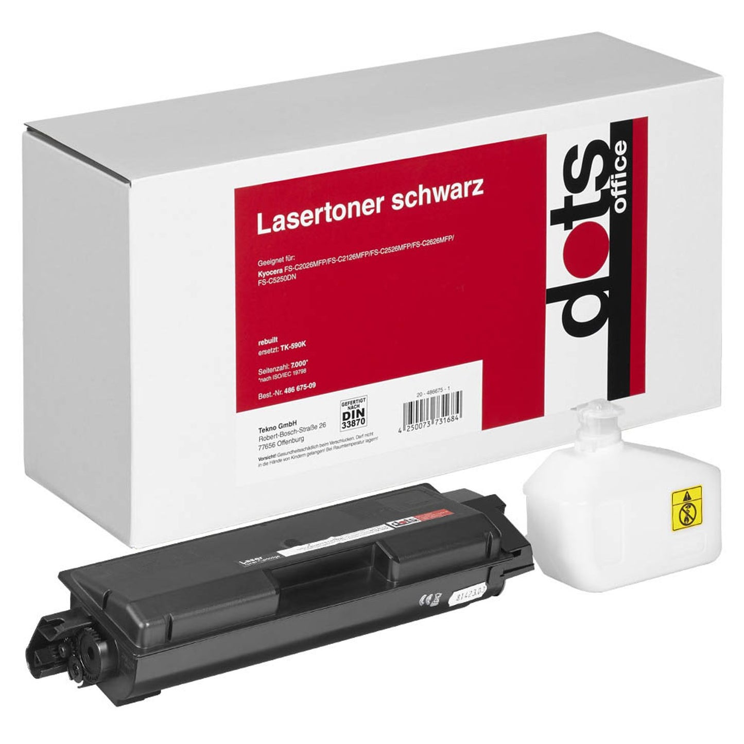 dots schwarz Toner kompatibel zu Kyocera TK-590K | 2893,0000-DOTS