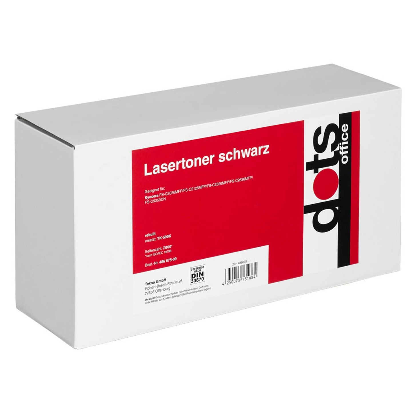 dots schwarz Toner kompatibel zu Kyocera TK-590K | 2893,0000-DOTS