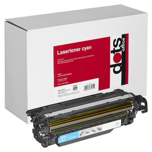 dots cyan Toner kompatibel zu HP 507A (CE401A) | 1232,0003-DOTS