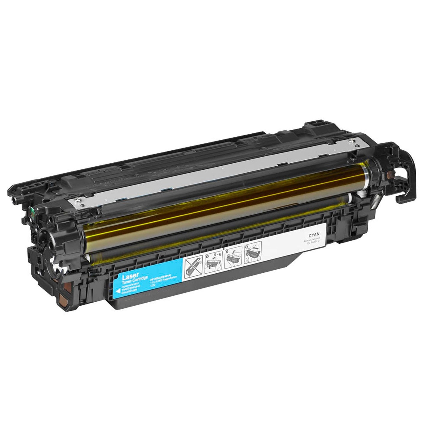 dots cyan Toner kompatibel zu HP 507A (CE401A) | 1232,0003-DOTS
