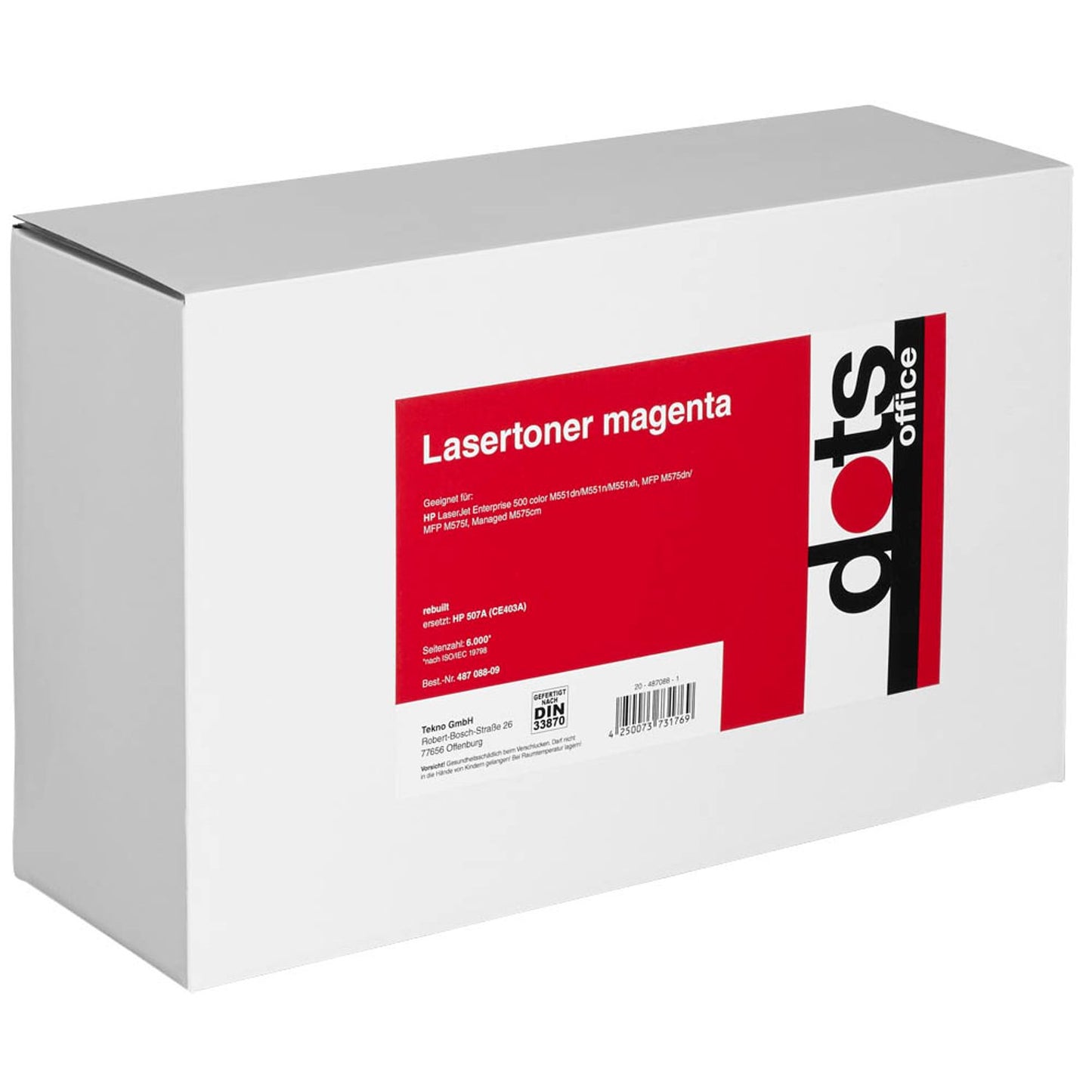 dots magenta Toner kompatibel zu HP 507A (CE403A) | 1232,0006-DOTS