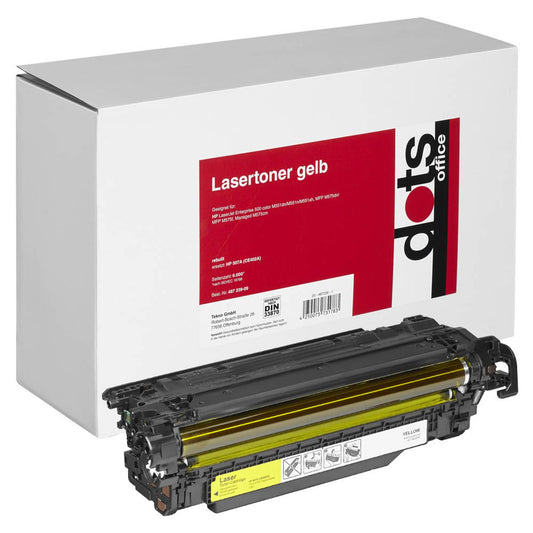 dots gelb Toner kompatibel zu HP 507A (CE402A) | 1232,0009-DOTS