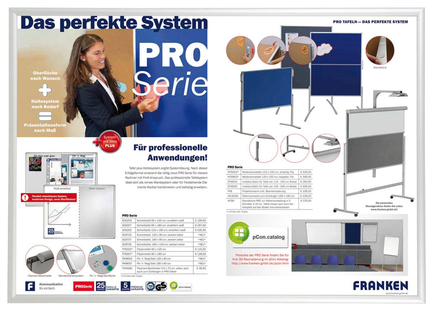 FRANKEN  Klapprahmen Security silber