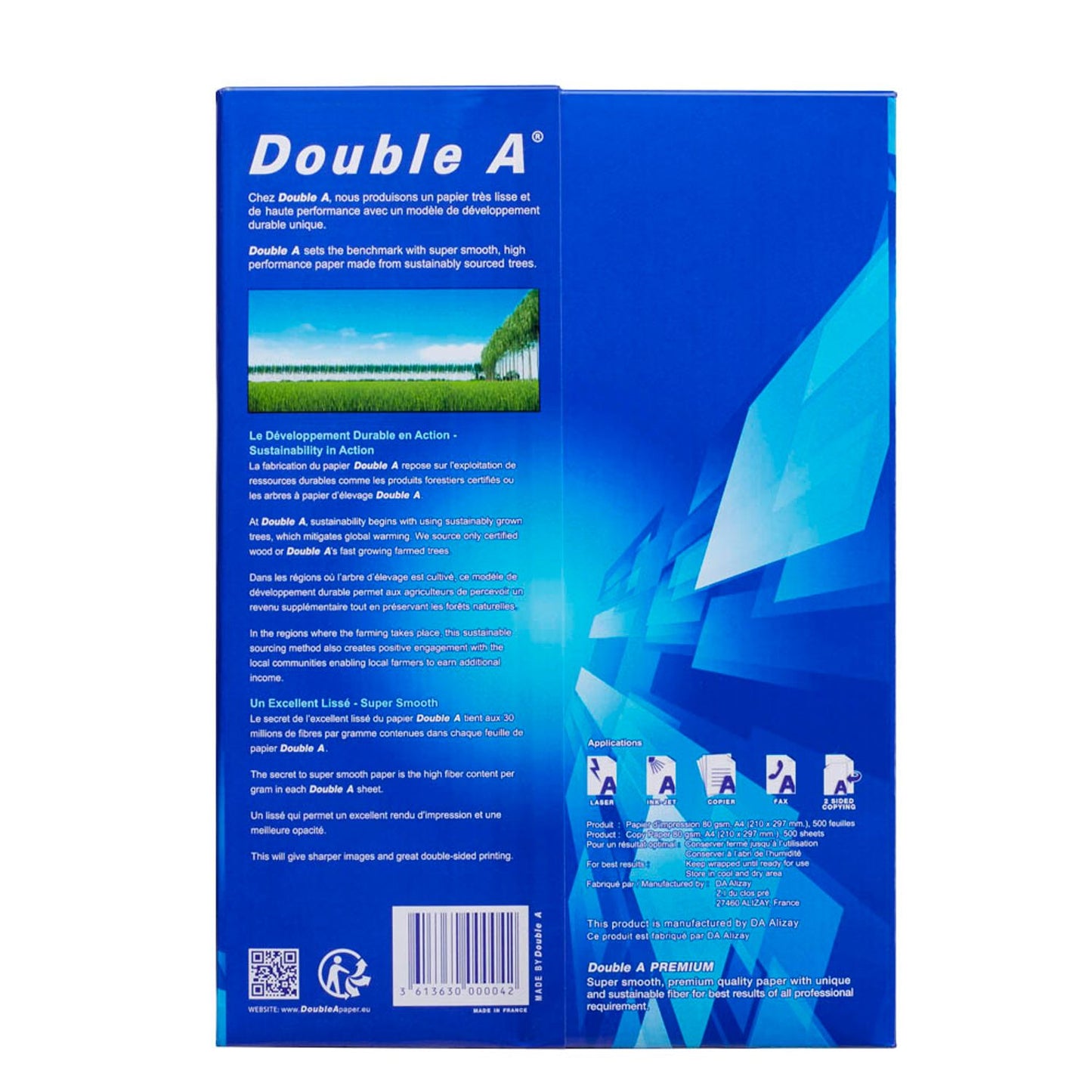 Double A Kopierpapier PREMIUM DIN A4 80 g/qm | 5226 080 10 99 1 | 1 Pack = 500 Blatt