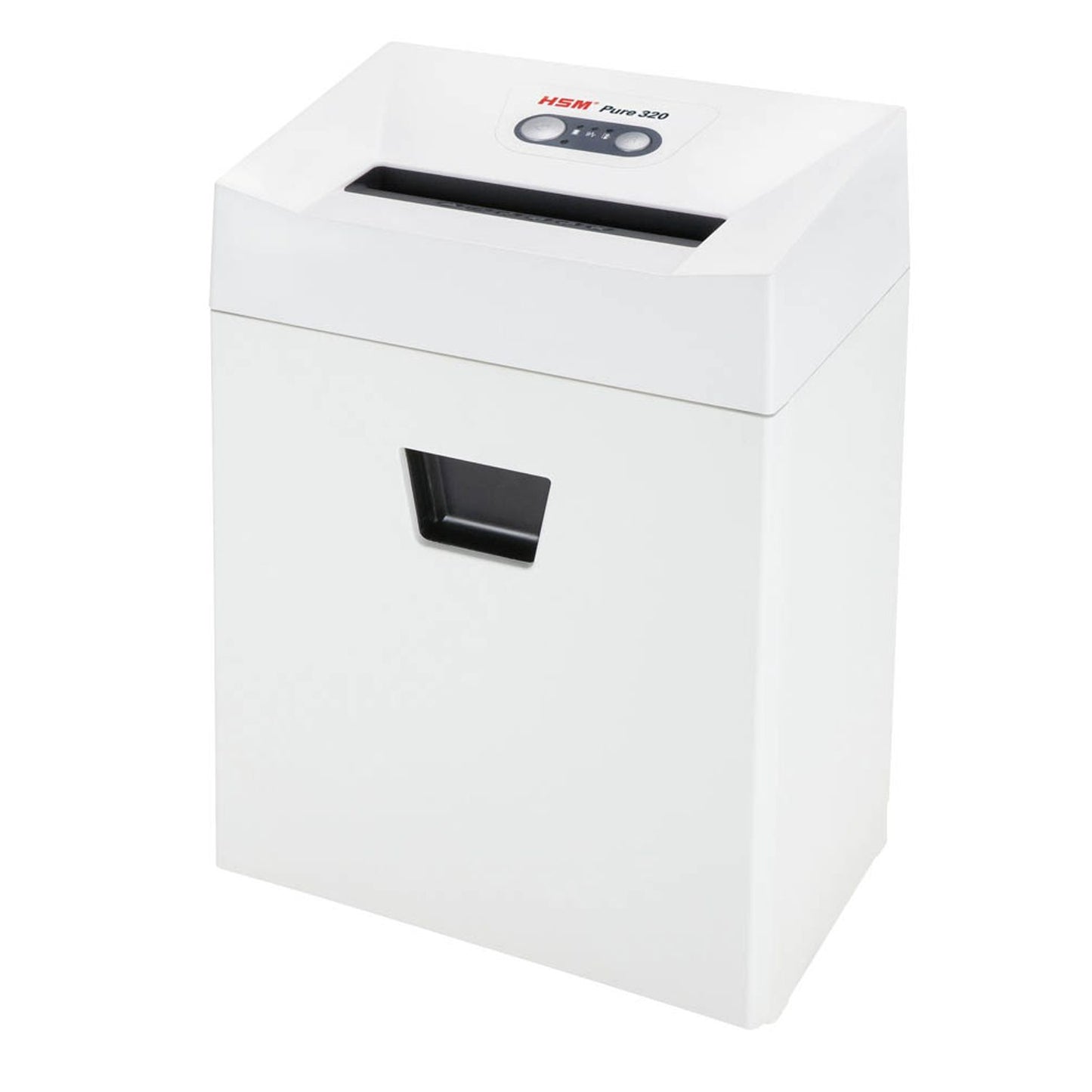 HSM Pure 320 Aktenvernichter mit Streifenschnitt P-2, 3,9 mm, bis , weiß | 2330121