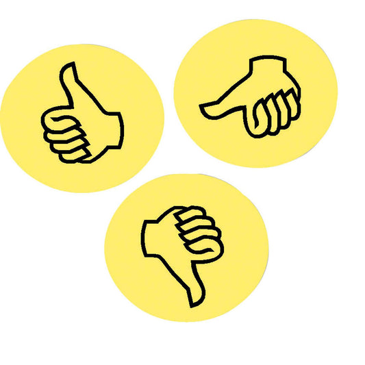 FRANKEN Moderationskarten gelb Ø 9,5 cm | UMZWS | 1 Pack = 100 Blatt