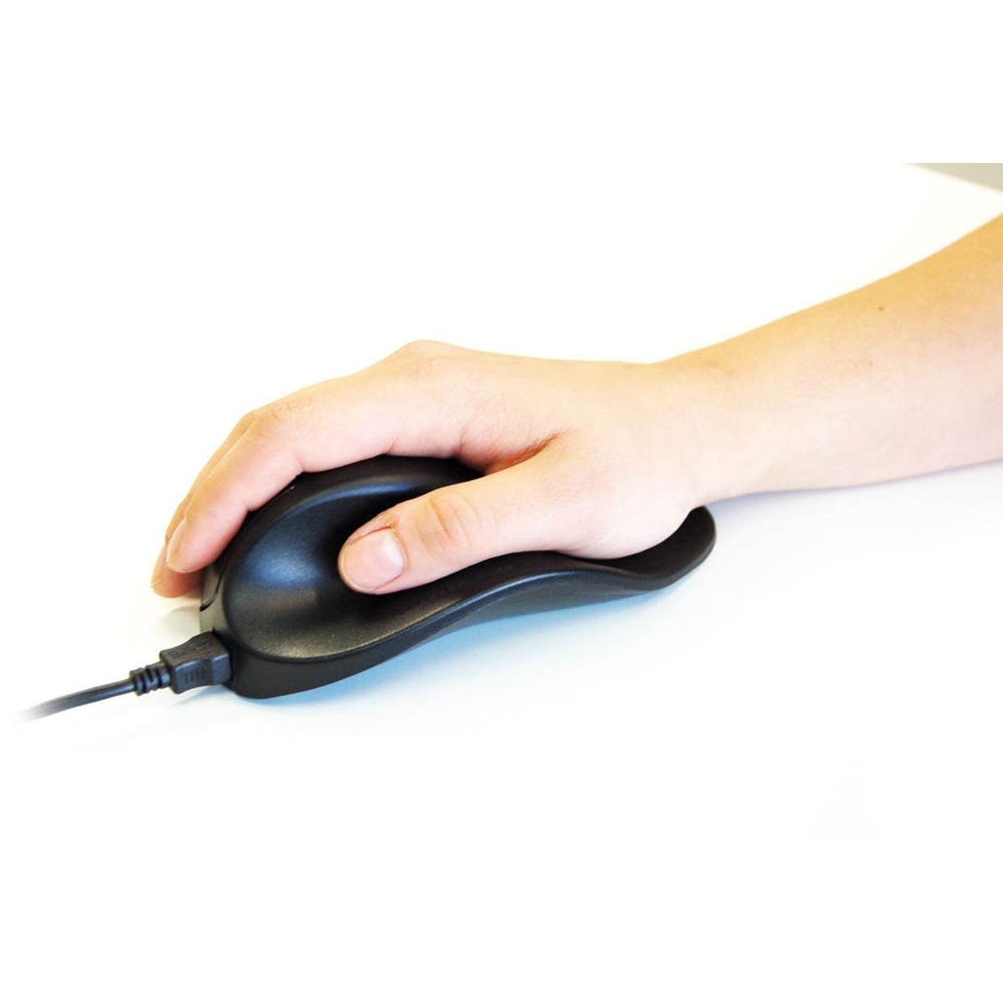 HANDSHOEMOUSE HIPPUS M Maus ergonomisch kabelgebunden schwarz | M2WB-LC