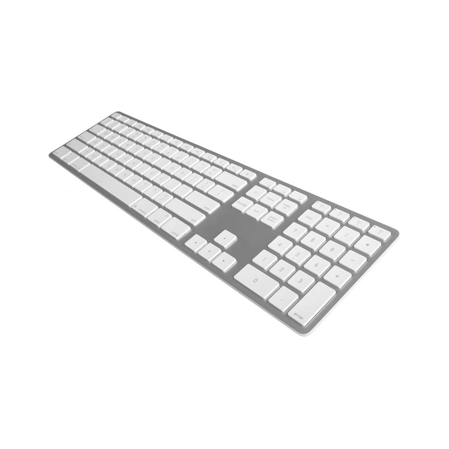 JENIMAGE Wireless Aluminium Keyboard Tastatur kabellos weiß, silber | FK418BTSQ-DE
