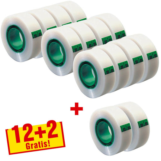 Scotch + 2 GRATIS: Magic™ Tape Klebefilm matt 19,0 mm x 33,0 m + GRATIS | 8R14TPR | 1 Aktionspack = 12 Rollen