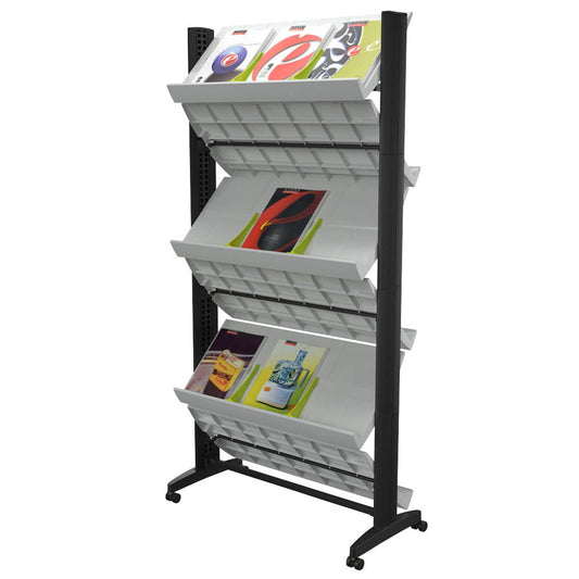 PAPERFLOW Prospektständer Duo grau DIN A3, DIN A4 | 252N.02