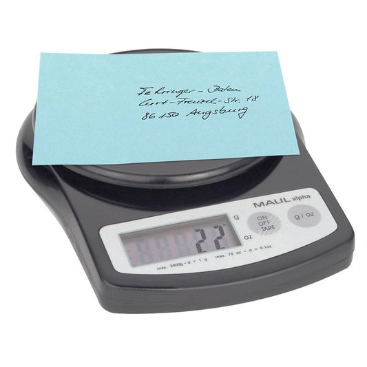 MAUL Briefwaage alpha schwarz für max. 2,0 kg | 1642090