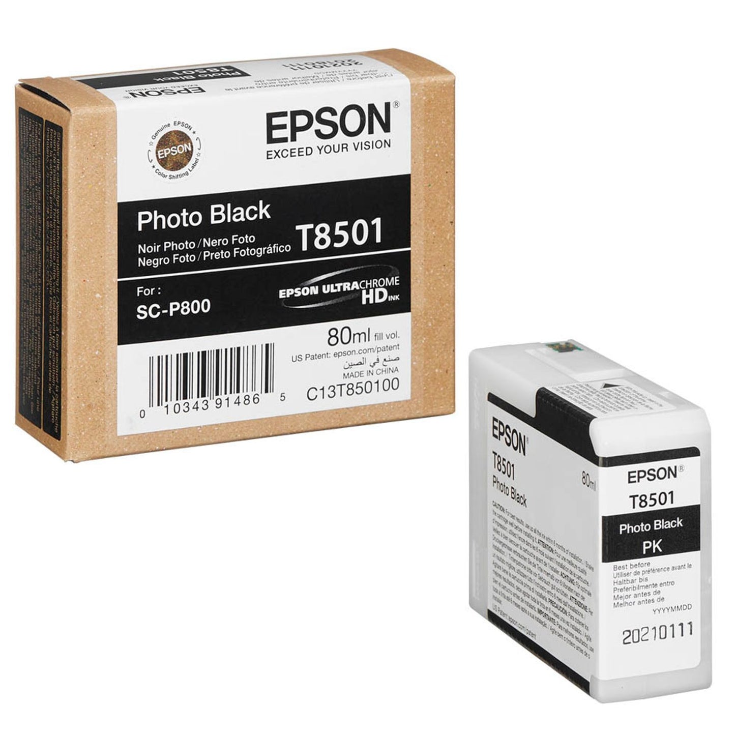 EPSON T8501 Foto schwarz Druckerpatrone | C13T850100