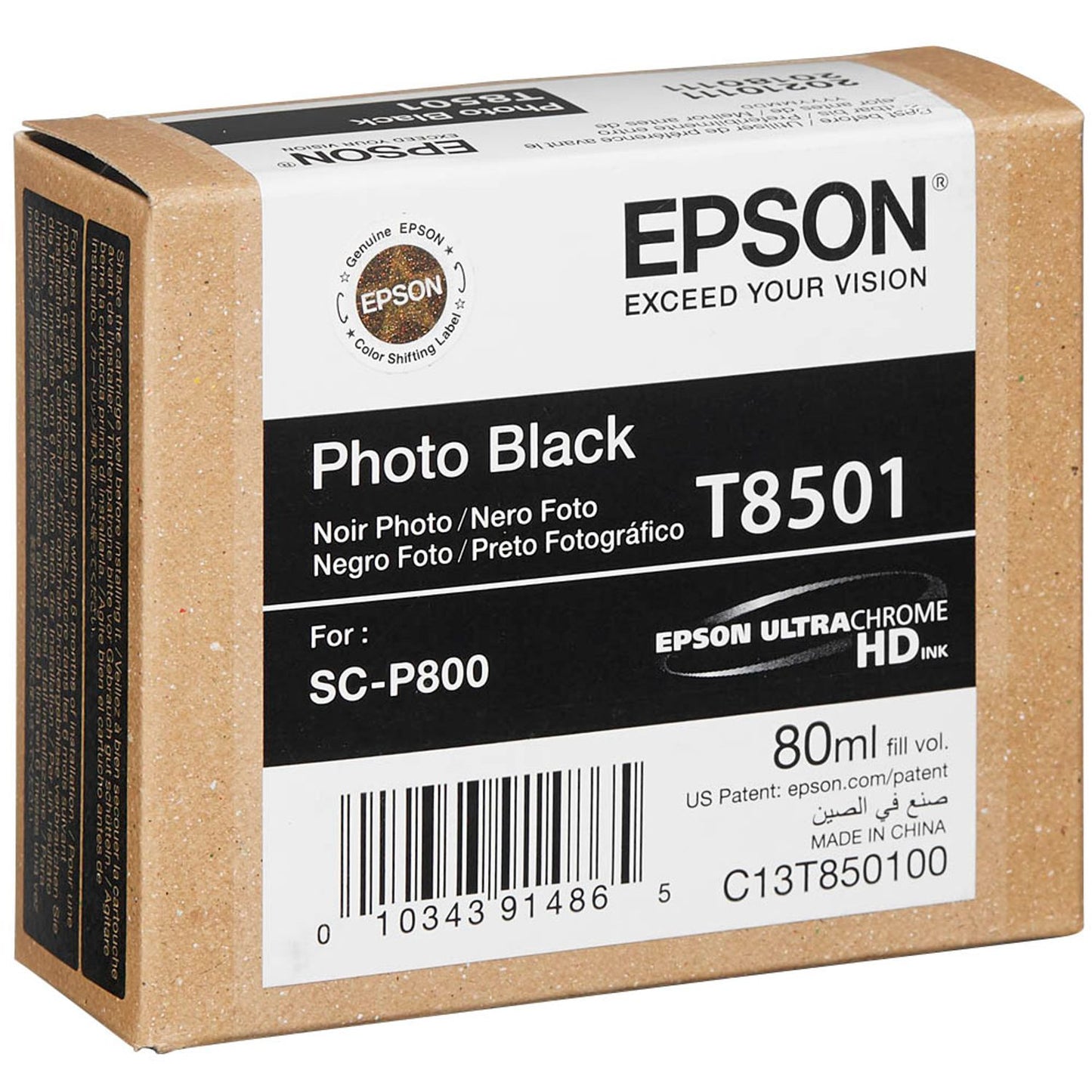EPSON T8501 Foto schwarz Druckerpatrone | C13T850100