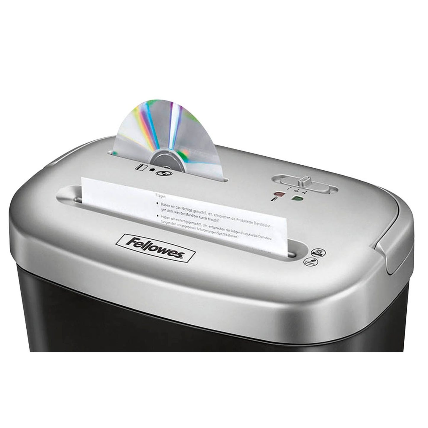 Fellowes Powershred 53C Aktenvernichter mit Partikelschnitt P-4, 4 x 35 mm, bis , schwarz | 4653101