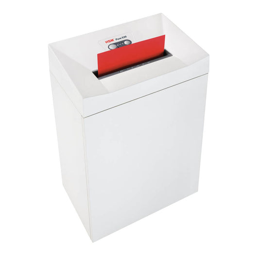 HSM Pure 530 Aktenvernichter mit Partikelschnitt P-4, 4,5 x 30 mm, bis , weiß | 2353111