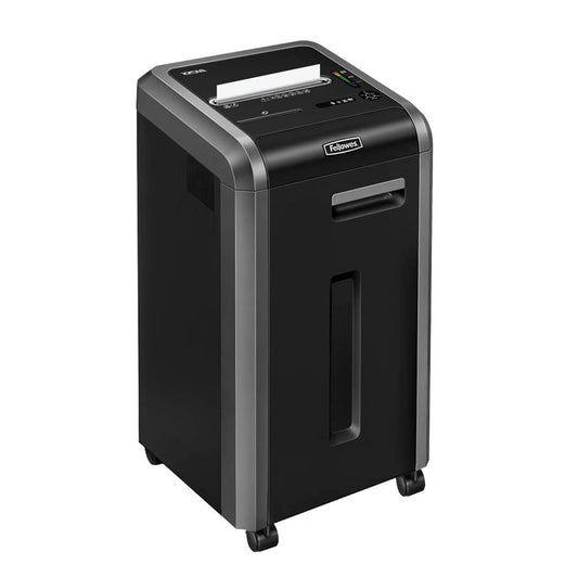Fellowes Microshred 225Mi Aktenvernichter mit Partikelschnitt P-5, 2 x 12 mm, bis , schwarz | 4620101