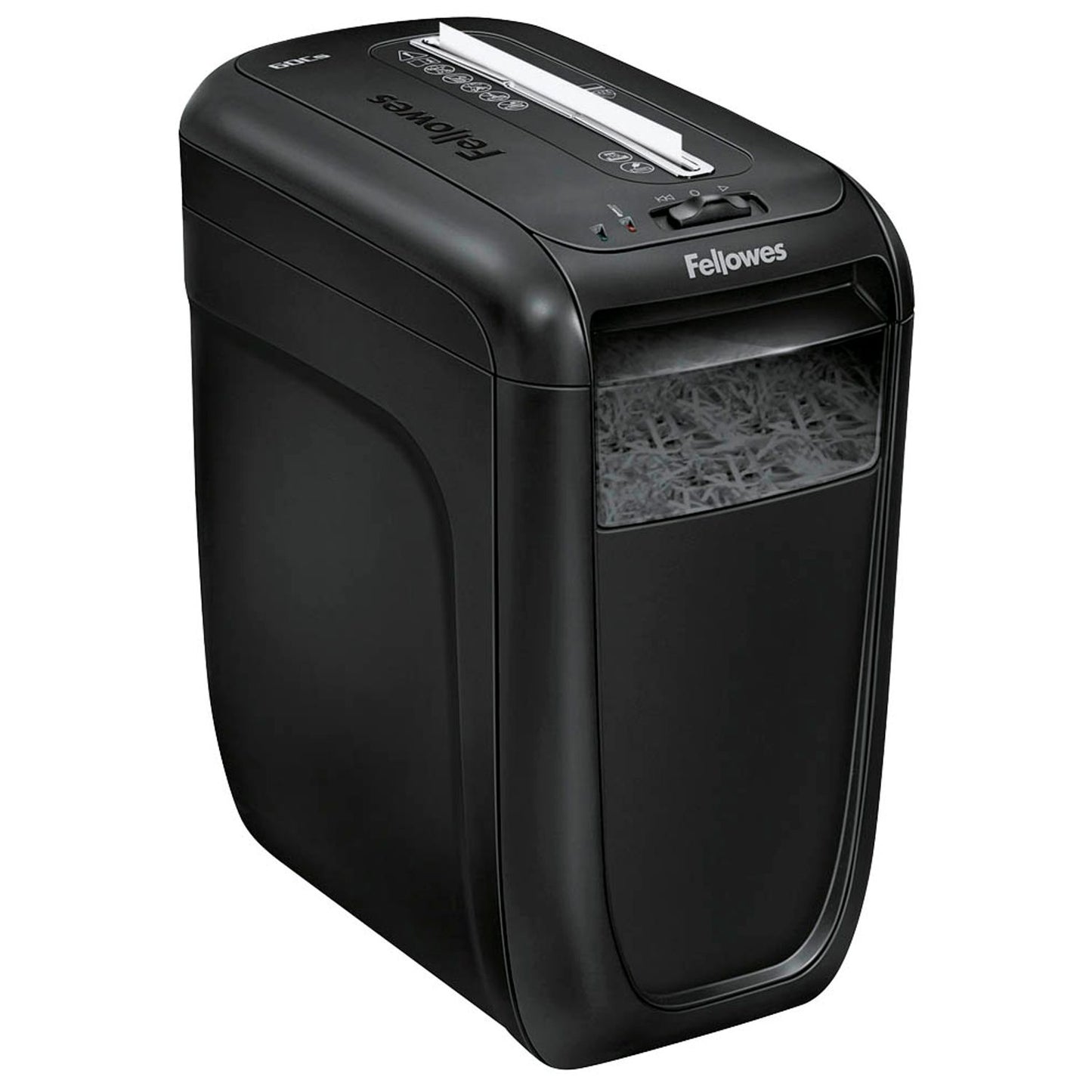 Fellowes Powershred 60Cs Aktenvernichter mit Partikelschnitt P-4, 4 x 40 mm, bis , schwarz | 4606101