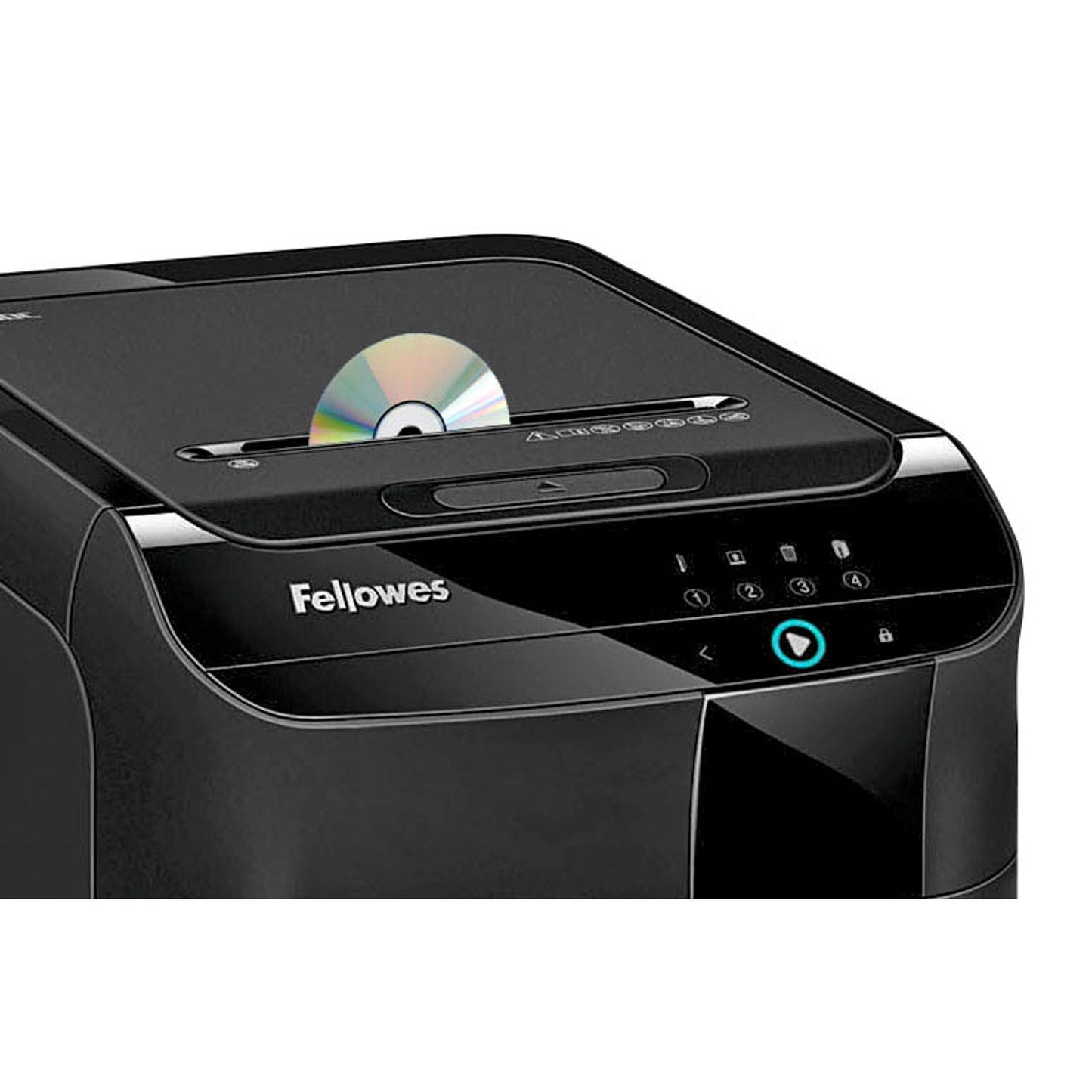 Fellowes AKTION: AutoMax 350C Aktenvernichter mit Partikelschnitt P-4, 4 x 38 mm, bis , schwarz mit CashBack | 4964101