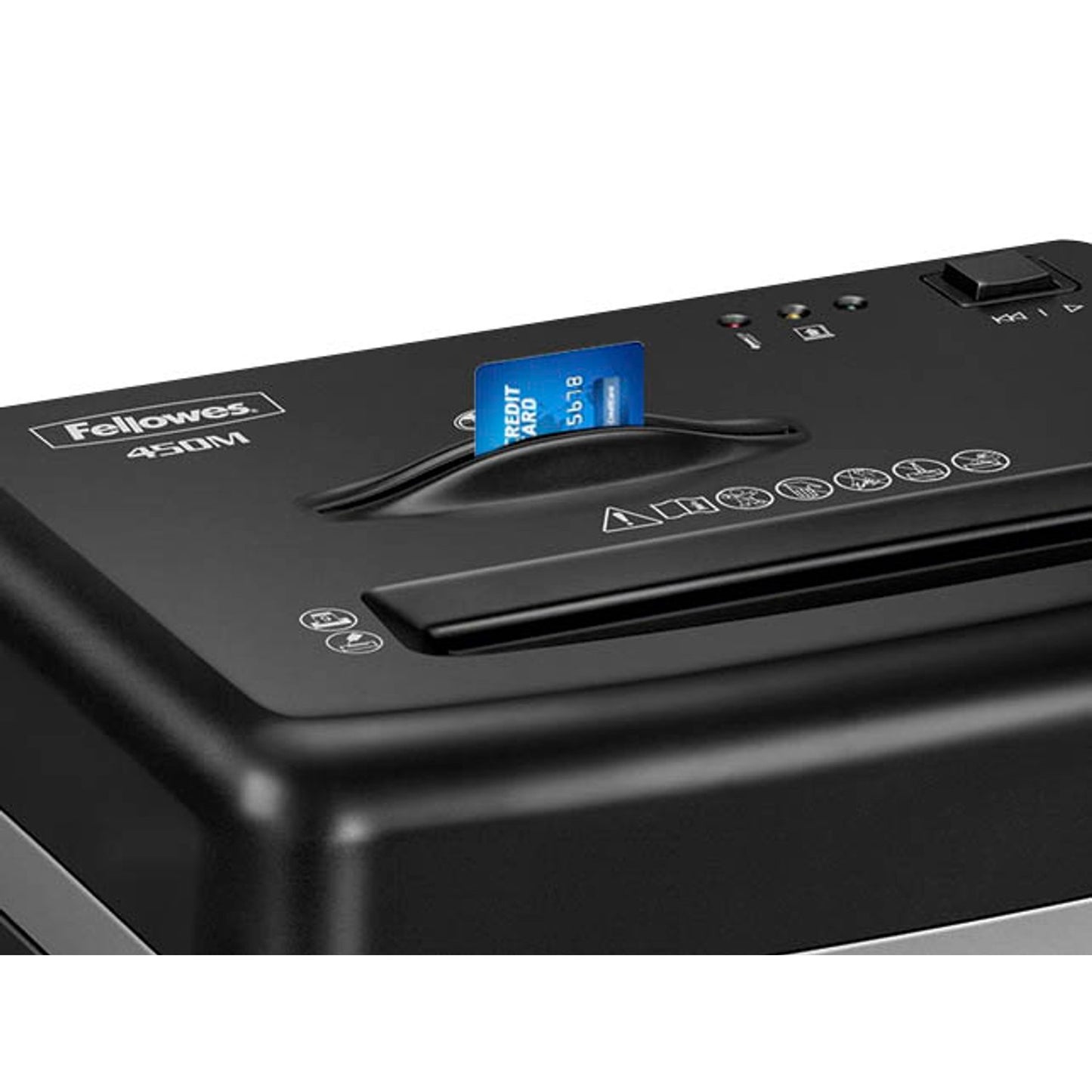 Fellowes Powershred 450M Aktenvernichter mit Partikelschnitt P-5, 2 x 12 mm, bis , schwarz | 4074101