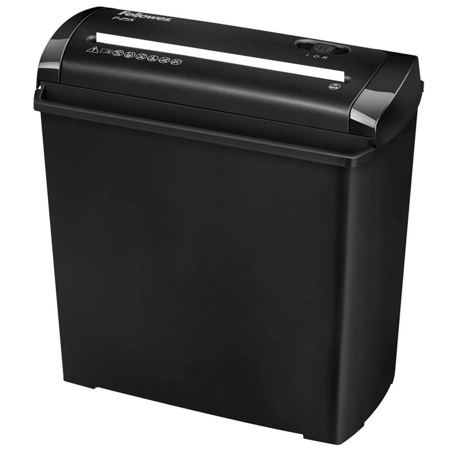 Fellowes Powershred P-25S Aktenvernichter mit Streifenschnitt P-1, 7 mm, bis , schwarz | 4701001