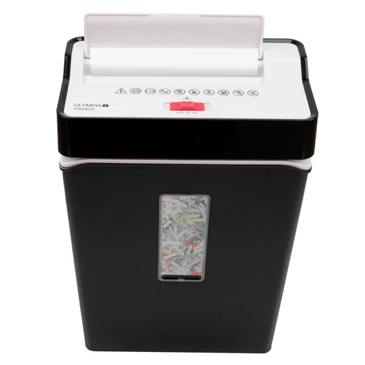 OLYMPIA PS 54 CC Aktenvernichter mit Partikelschnitt P-4, 4 x 32 mm, bis , schwarz | 2710