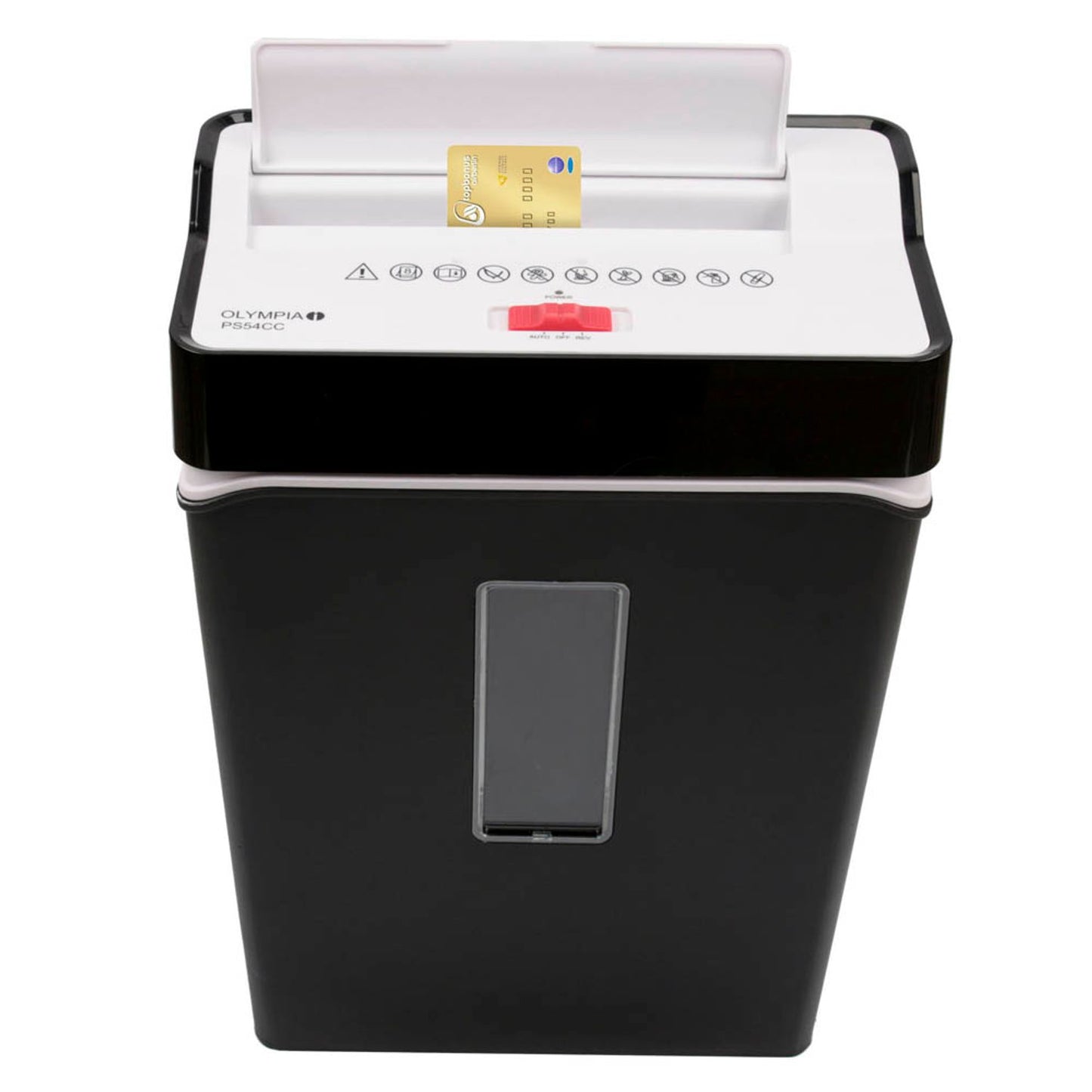 OLYMPIA PS 54 CC Aktenvernichter mit Partikelschnitt P-4, 4 x 32 mm, bis , schwarz | 2710