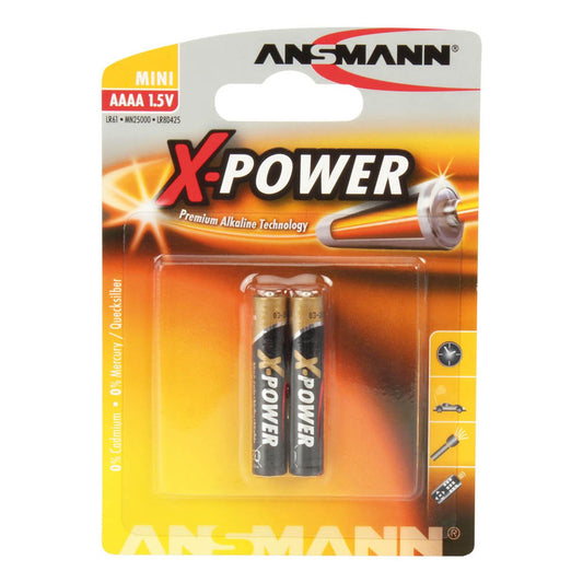 ANSMANN Batterien X-POWER Mini AAAA 1,5 V | 1510-0005 | 1 Pack = 2 St.