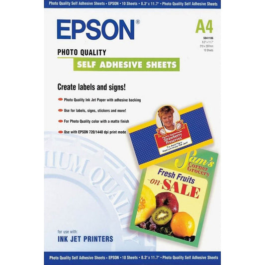 EPSON Fotopapier S041106 DIN A4 matt 167 g/qm | C13S041106 | 1 Pack = 10 Blatt