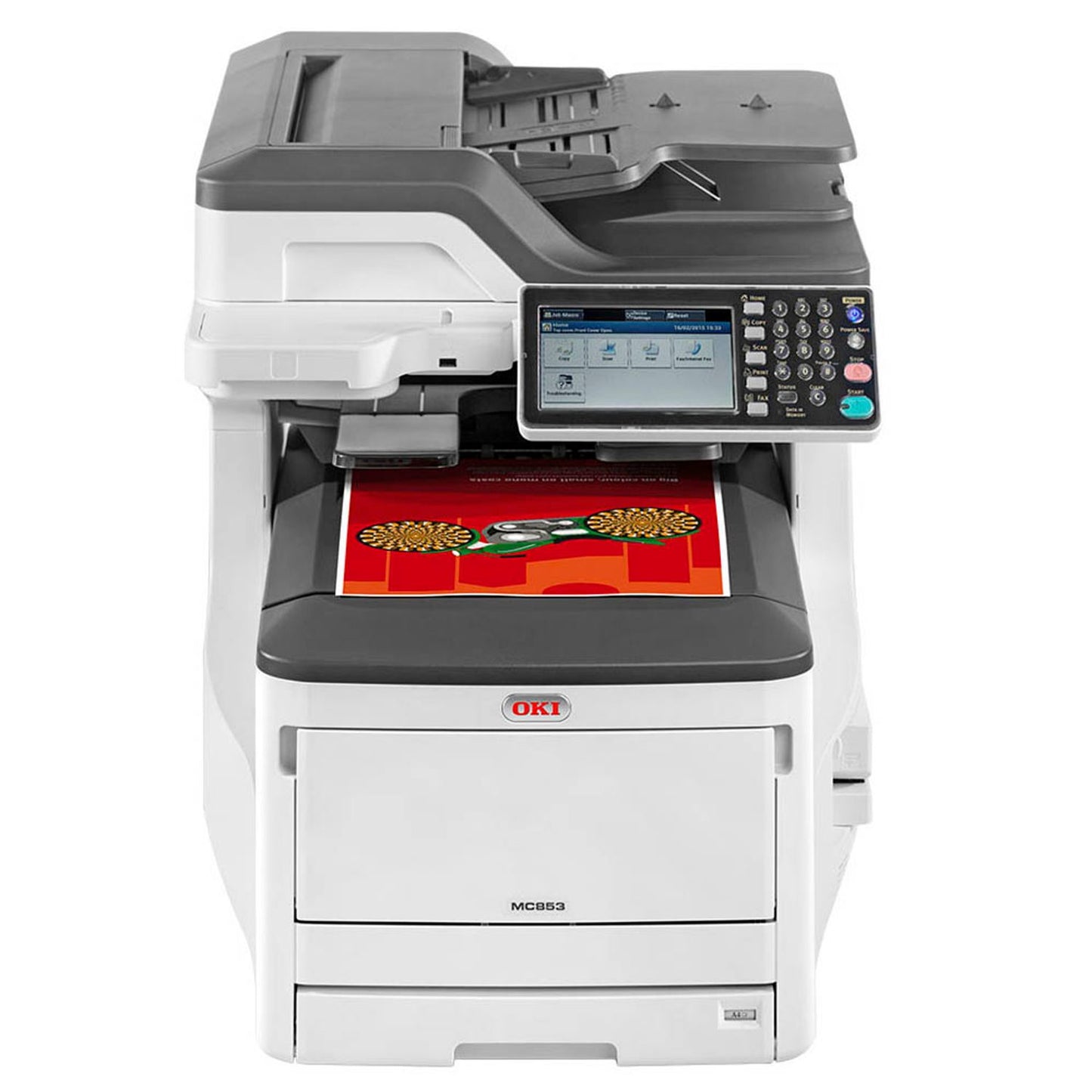 OKI MC853dn 4 in 1 Farblaser-Multifunktionsdrucker grau | 45850404