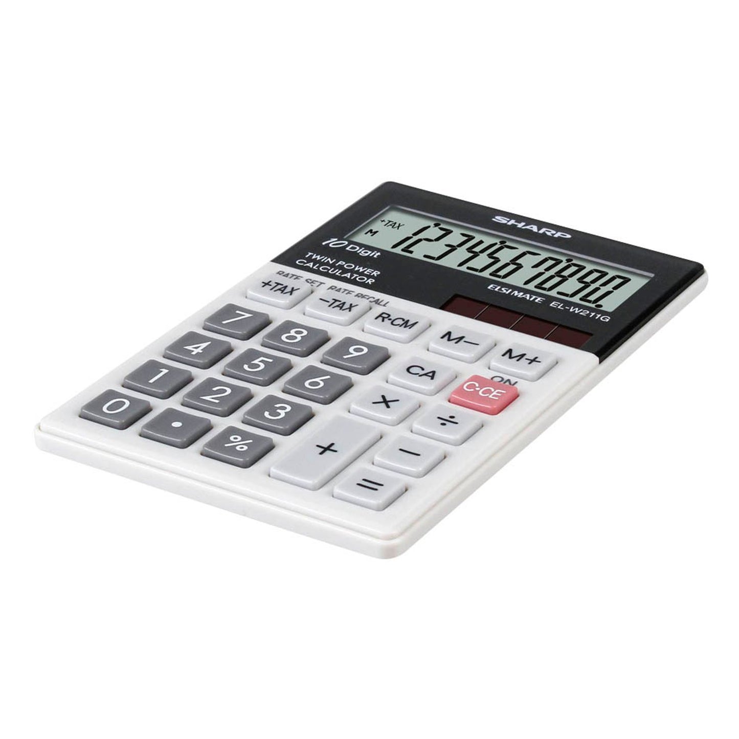 SHARP EL-W211G Taschenrechner schwarz/grau | SH-ELW211GGY