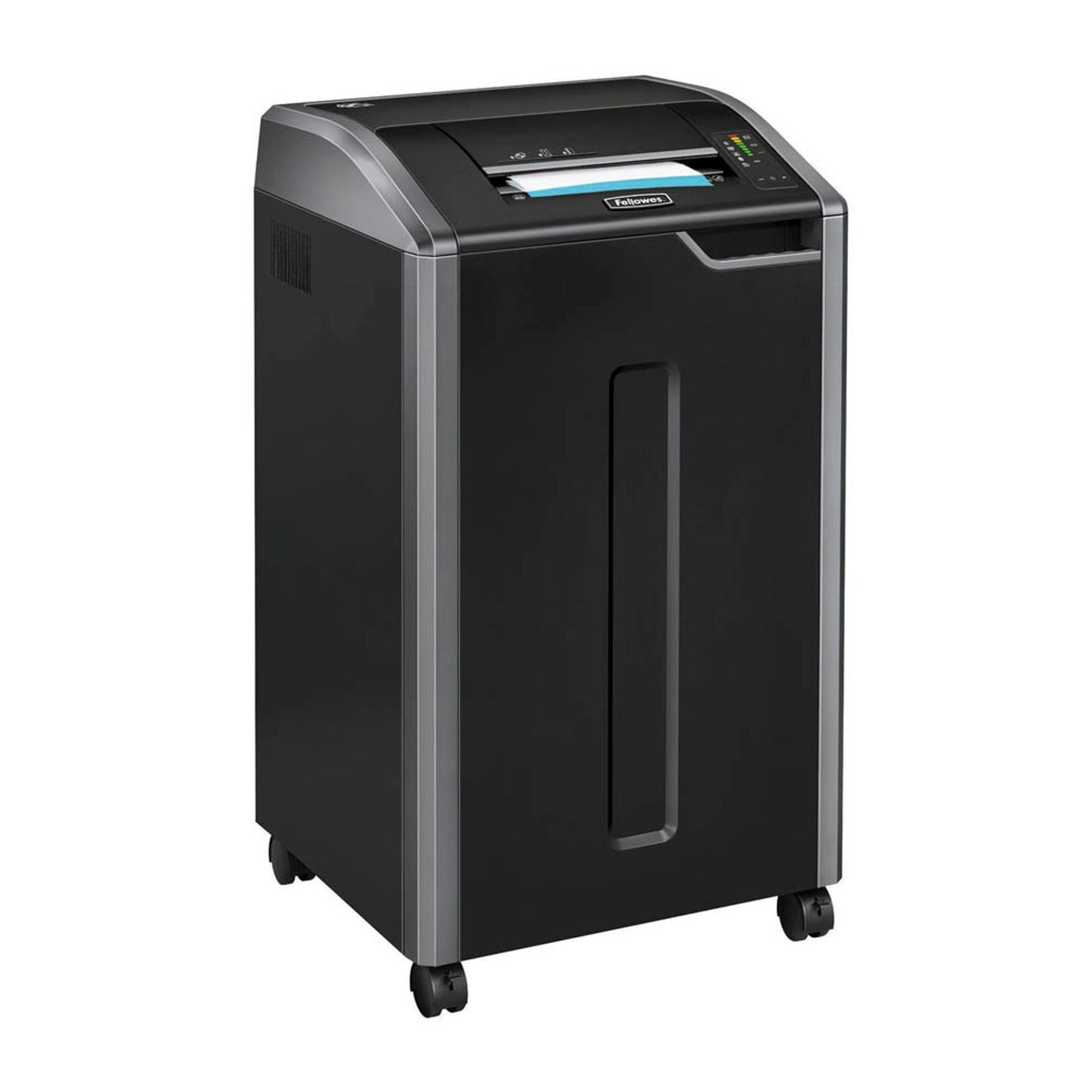 Fellowes Powershred 425i Aktenvernichter mit Streifenschnitt P-2, 5,8 mm, bis , schwarz | 4698501
