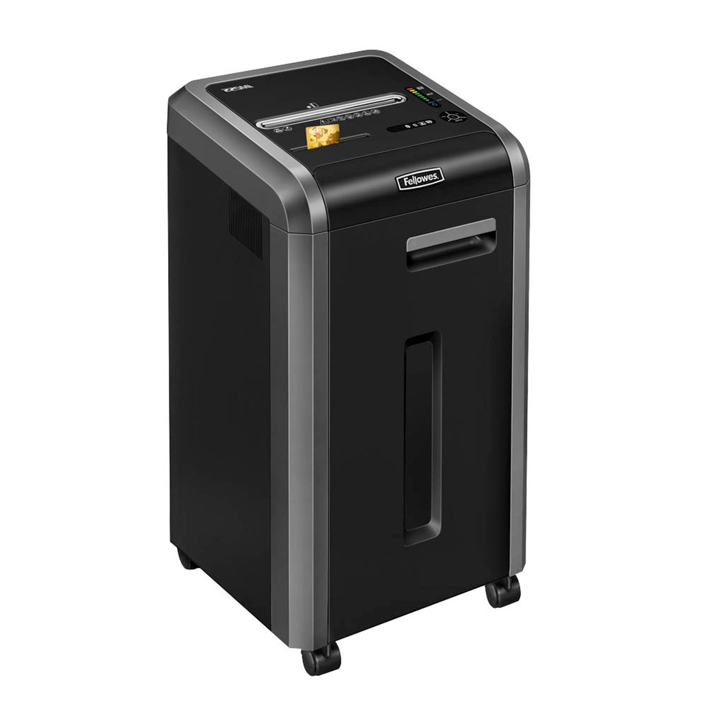 Fellowes Microshred 225Mi Aktenvernichter mit Partikelschnitt P-5, 2 x 12 mm, bis , schwarz | 4620101