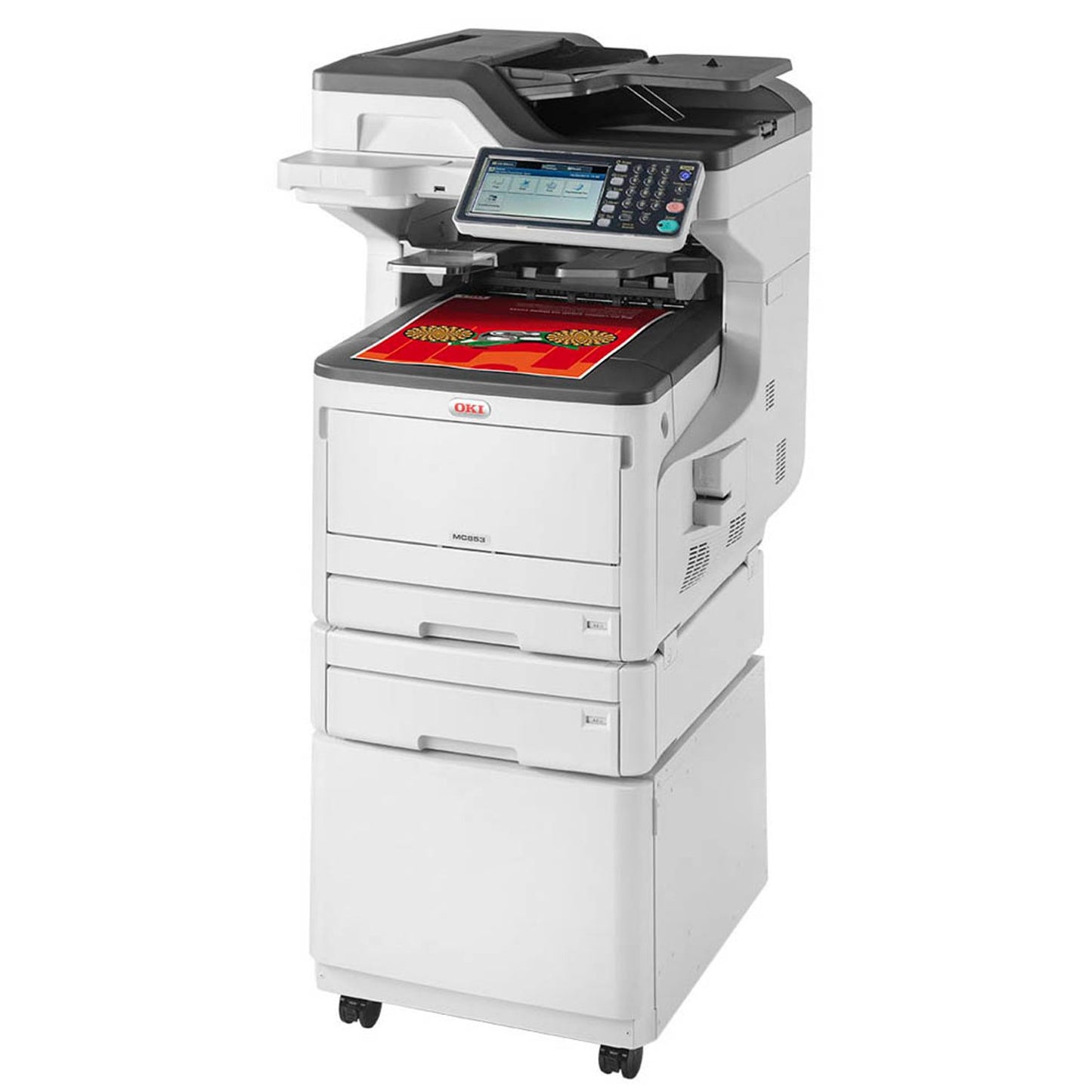 OKI MC853dnct 4 in 1 Farblaser-Multifunktionsdrucker grau | 45850601