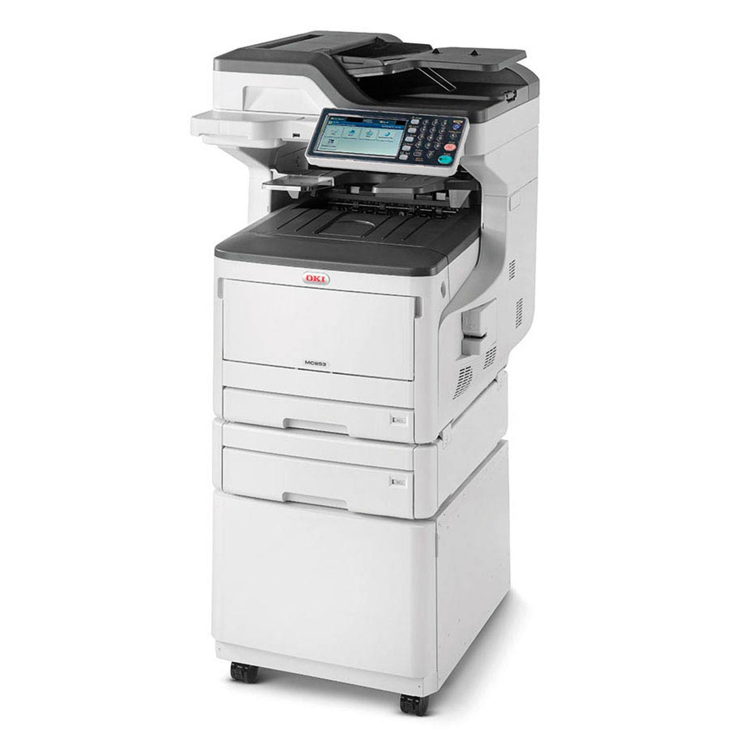 OKI MC853dnct 4 in 1 Farblaser-Multifunktionsdrucker grau | 45850601