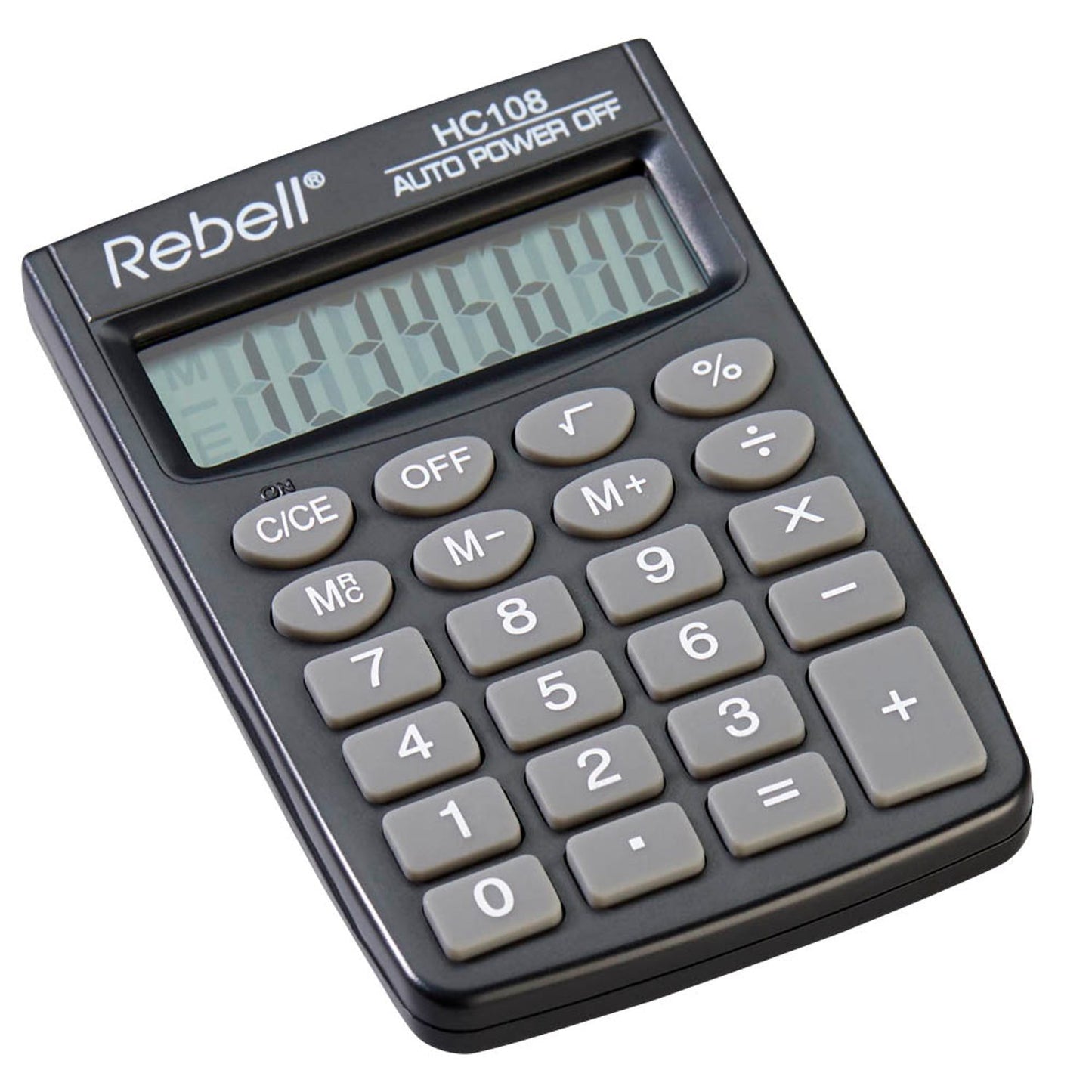 Rebell HC 108 Taschenrechner schwarz | RE-HC108 BX