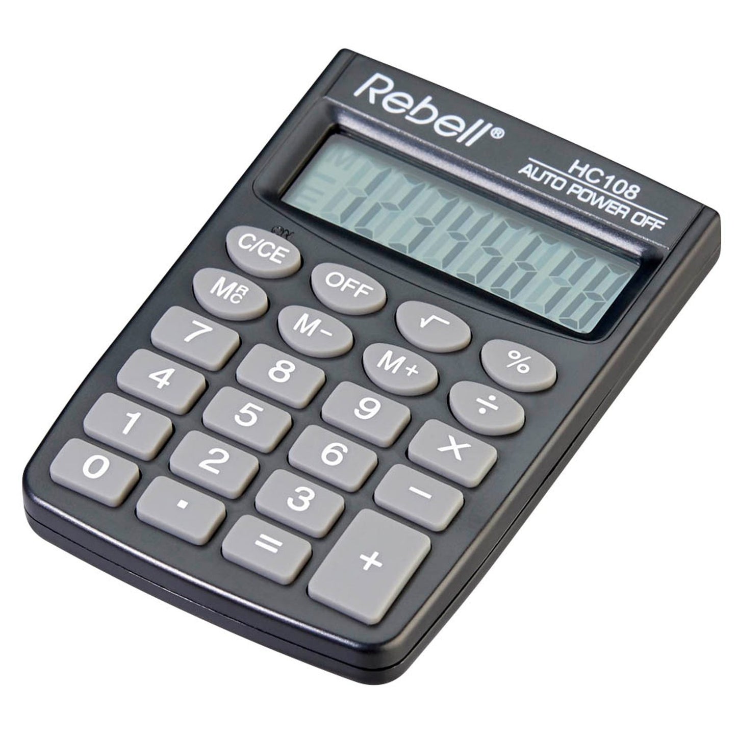 Rebell HC 108 Taschenrechner schwarz | RE-HC108 BX