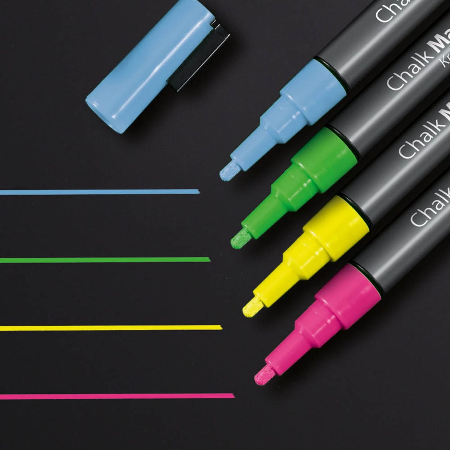 SIGEL Kreidemarker farbsortiert 1,0 - 2,0 mm | BA179 | 1 Pack = 4 St.