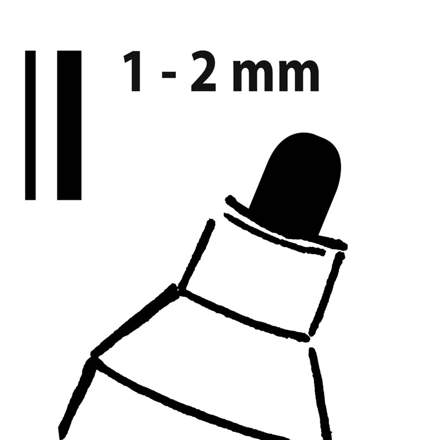 SIGEL Kreidemarker farbsortiert 1,0 - 2,0 mm | BA179 | 1 Pack = 4 St.