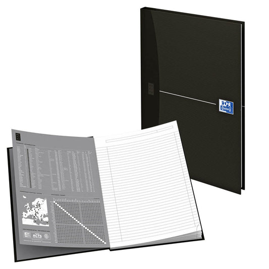 OXFORD Notizbuch Office Essentials DIN A5 liniert, schwarz Hardcover 192 Seiten | 100100745
