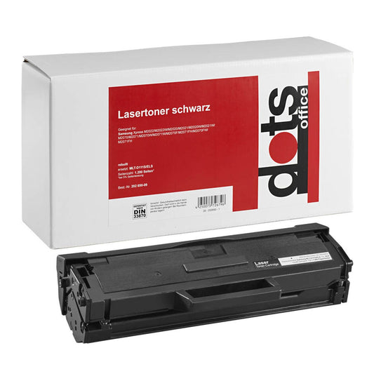 dots schwarz Toner kompatibel zu SAMSUNG MLT-D111S (SU810A) | 3518,0000-DOTS