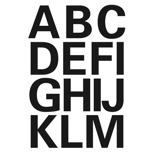 HERMA Klebebuchstaben Buchstaben A-Z, schwarz 25,0 x 25,0 mm, 30 Etiketten | 4167 | 1 Pack = 30 St.
