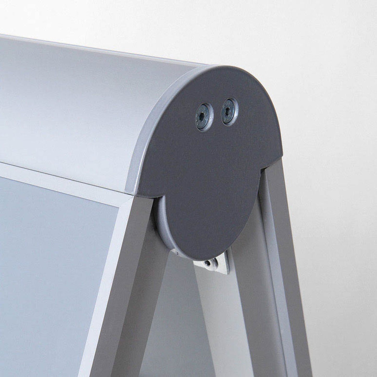 Showdown® Displays Kundenstopper Compasso C1 silber DIN A1 2 Fächer | ZPC1A1