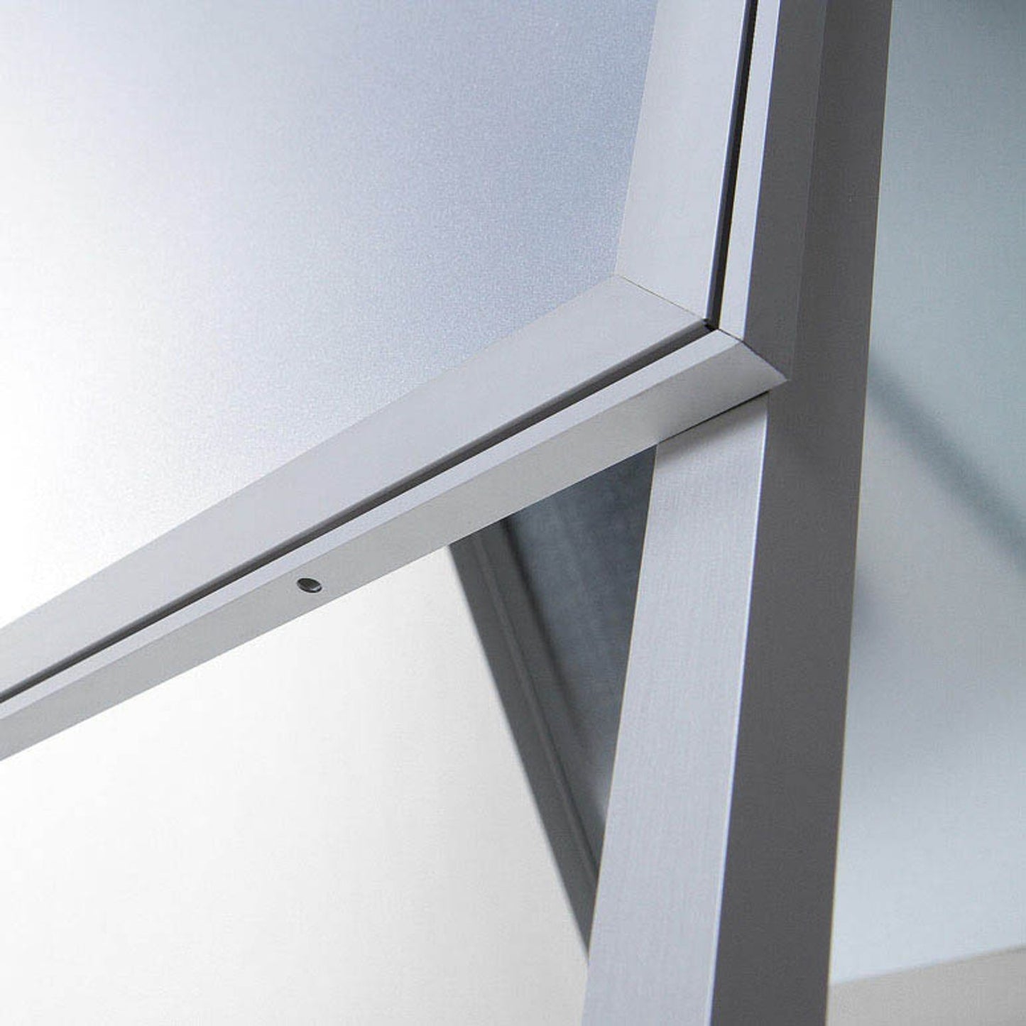 Showdown® Displays Kundenstopper Compasso C1 silber DIN A1 2 Fächer | ZPC1A1