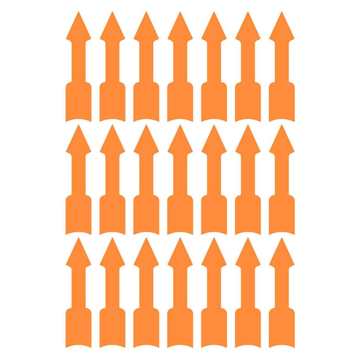 AVERY Zweckform Hinweisetiketten Pfeile, leuchtorange 9,0 x 39,0 mm, 63 Etiketten | 3008 | 1 Pack = 63 St.