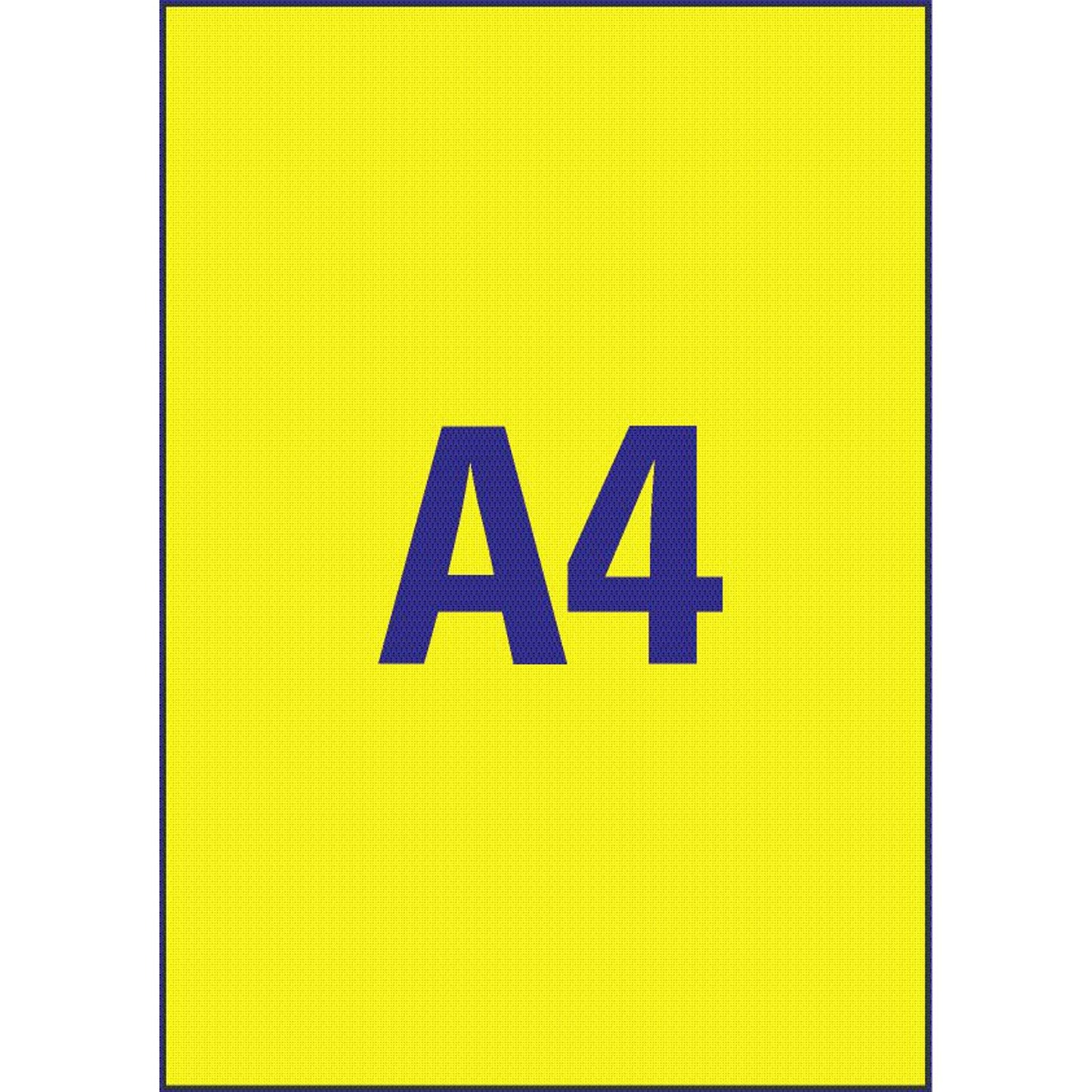 AVERY Zweckform Etiketten gelb 210,0 x 297,0 mm | L6006-25 | 1 Pack = 25 Blatt