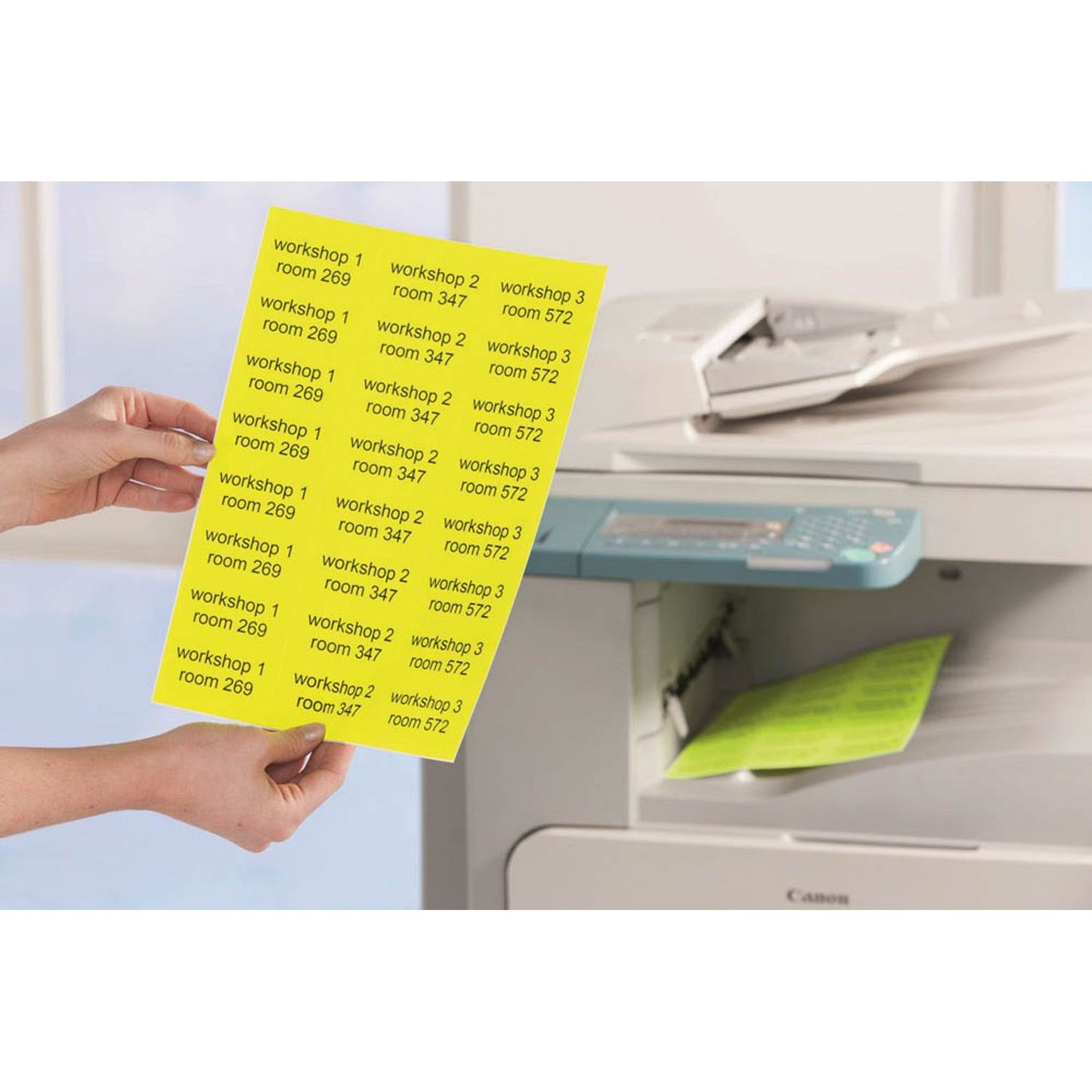 AVERY Zweckform Etiketten gelb 210,0 x 297,0 mm | L6006-25 | 1 Pack = 25 Blatt